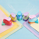 6 pcs 6 Styles Flower Shape Paper Punch Hole Puncher for Scrapbook Engraving Greeting Card Making DIY Craft Making