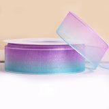 1 Roll Sheer Organza Ribbon, DIY Material for Ribbon, Pale Turquoise, 1/2 inch(12mm), about 50yards/roll(45.72m/roll)