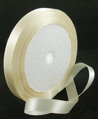 Beige Ribbon 2 inch Ribbons for Crafts Gift Ribbon Satin Beige Solid Ribbon Roll 2 in x 25 Yards