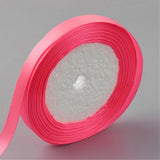 1 Group Single Face Polyester Satin Ribbon, White, 3/8 inch(10mm), about 250yards/group(228.6m/group), 10Rolls/Group