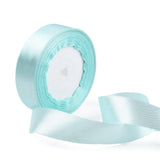 1 Group Single Face Satin Ribbon, Polyester Ribbon, Sky Blue, 25yards/roll(22.86m/roll), 10rolls/group, 250yards/group(228.6m/group)
