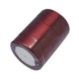 Single Face Satin Ribbon, Polyester Ribbon, Dark Red, 1 inch(25mm) wide, 25yards/roll(22.86m/roll), 5rolls/group, 125yards/group(114.3m/group)