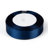Single Face Satin Ribbon, Polyester Ribbon, Dark Blue, 1 inch(25mm) wide, 25yards/roll(22.86m/roll), 5rolls/group, 125yards/group(114.3m/group)