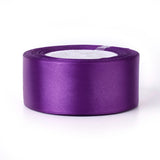 1 Group Single Face Satin Ribbon, Polyester Ribbon, Violet, about 1/2 inch(12mm) wide, 25yards/roll(22.86m/roll), 250yards/group(228.6m/group), 10rolls/groupl