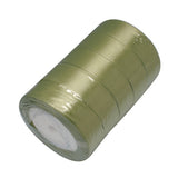 1 Group Single Face Satin Ribbon, Polyester Ribbon, Light Yellow, 1/2 inch(12mm), about 25yards/roll(22.86m/roll), 250yards/group(228.6m/group), 10rolls/group
