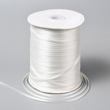 Double Face Satin Ribbon, Polyester Ribbon, WhiteSmoke, 1/8 inch(3mm) wide, about 880yards/roll(804.672m/roll)