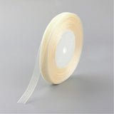 1 Roll Polyester Organza Ribbons, Flower, Printed, Midnight Blue, 1inch(25mm), about 200yards/roll(182.88m/roll)