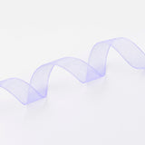 1 Roll Solid Color Organza Ribbons, for Party Decoration, Gift Packing, Silver, 1(25mm), about 50yard/roll(45.72m/roll)
