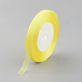1 Roll Polyester Organza Ribbon, White, 7/8 inch(22mm), about 200yards/roll(182.88m/roll)