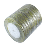 1 Roll Polyester Organza Ribbon, Purple, 1/4 inch(6mm), 400yards/roll(365.76m/group)