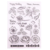 Craspire Silicone Stamps, for DIY Scrapbooking, Photo Album Decorative, Cards Making, Stamp Sheets, Plant & Animal Pattern, 15x21x0.2cm, 10sheets/set