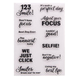 Craspire Silicone Stamps, for DIY Scrapbooking, Photo Album Decorative, Cards Making, Stamp Sheets, Word, 14.5x20.5x0.2cm, 10sheets/set