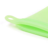 2 pc Reusable Food Silicone Sealed Bags, for Marinate Food & Fruit Cereal Travel Items Home Kitchen, Lawn Green, 210x234x8mm, hole: 10mm