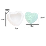 5PCS DIY Heart Candle Silicone Molds, for Handmade Candle Making, Random Single Color or Random Mixed Color, 80x90x45mm