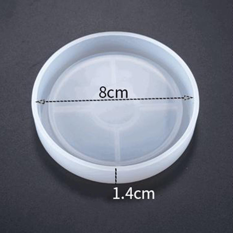 CRASPIRE DIY Flat Round Cup Mat Silicone Molds, Coaster Molds, Resin  Casting Molds, White, 86x14mm, Inner Diameter: 80mm