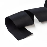 1 Roll Rayon and Cotton Ribbon, Twill Tape Ribbon, Herringbone Ribbon, Black, 1-1/4 inch(32mm), about 50yards/roll(45.72m/roll)
