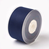 1 Roll Rayon and Cotton Ribbon, Twill Tape Ribbon, Herringbone Ribbon, Prussian Blue, 2 inch(50mm), about 50yards/roll(45.72m/roll)