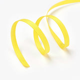 1 Roll Rayon and Cotton Ribbon, Twill Tape Ribbon, Herringbone Ribbon, Yellow, 5/8 inch(16mm), about 50yards/roll(45.72m/roll)