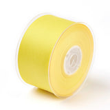 1 Roll Rayon and Cotton Ribbon, Twill Tape Ribbon, Herringbone Ribbon, Yellow, 1 inch(25mm), about 50yards/roll(45.72m/roll)