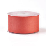 1 Roll Rayon and Cotton Ribbon, Twill Tape Ribbon, Herringbone Ribbon, Orange Red, 1-1/2 inch(38mm), about 50yards/roll(45.72m/roll)