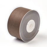 1 Roll Rayon and Cotton Ribbon, Twill Tape Ribbon, Herringbone Ribbon, Sienna, 1 inch(25mm), about 50yards/roll(45.72m/roll)