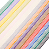 1 Roll Glitter Sparkle Ribbon, Polyester & Nylon Ribbon, Colorful, 3/8 inch(9.5~10mm), about 50yards/roll(45.72m/roll)