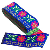 1 Roll Polyester Ribbons, with Rhombus Pattern, Jacquard Ribbon, Colorful, 1-1/4 inch(32mm), 33yards/roll(30.1752m/roll)