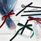 20Yard Velvet Ribbon Vintage Gift Wrapping Flocking Ribbon for Hair Bow Clip Accessory Wedding Decoration DIY Craft, Dark Green