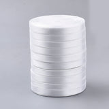 1 Group High Dense Single Face Satin Ribbon, Polyester Ribbons, Pale Violet Red, 1/4 inch(6~7mm), about 25yards/roll, 10rolls/group, about 250yards/group(228.6m/group)