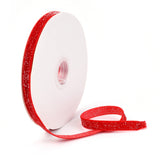 1 Roll Polyester Velvet Ribbon for Gift Packing and Festival Decoration, Dark Red, 1/4 inch(7mm), about 70yards/roll(64m/roll)