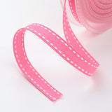 1 Roll Grosgrain Polyester Ribbons for Gift Packings, Hot Pink, 3/8 inch(9mm), about 100yards/roll(91.44m/roll)