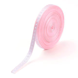 1 Group High Dense Single Face Satin Ribbon, Polyester Ribbons, Deep Pink, 1/4 inch(6~7mm), about 25yards/roll, 10rolls/group, about 250yards/group(228.6m/group)