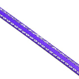 1 Roll Double Edge Silver Thread Grosgrain Ribbon for Wedding Festival Decoration, Purple, 3/8 inch(9mm), about 100yards/roll(91.44m/roll)