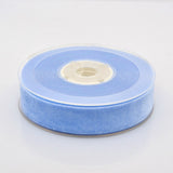 1 Roll 1 inch Single Face Velvet Ribbon, Medium Blue, 1 inch(25.4mm), about 25yards/roll(22.86m/roll)