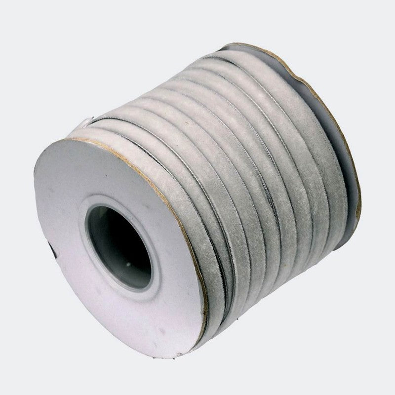 1 Roll 3/16inch Single Face Velvet Ribbon, Slate Gray, 3/16inch (5.0mm), about 500yards/roll(457.2m/roll)