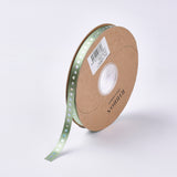 1 Group Single Face Satin Ribbon, Polyester Ribbon, Green, Size: about 5/8 inch(16mm) wide, 25yards/roll(22.86m/roll), 250yards/group(228.6m/group), 10rolls/group