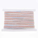 1 Roll Braided Nylon Ribbons, Pink, 3/8inch(10mm), about 30yards/roll(27.432m/roll)