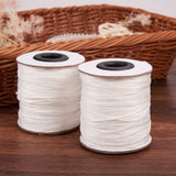 2 Roll 1mm 100m/ 109 Yards White Polyester Ribbon Braided Lift Shade Cord for Blinds Windows Roman Shade Repair, Gardening Plant Craft (656 Feet Totally)