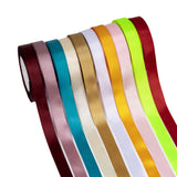1 Group Single Face Satin Ribbon, Polyester Ribbon, Black, 1 inch(25mm) wide, 25yards/roll(22.86m/roll), 5rolls/group, 125yards/group(114.3m/group)