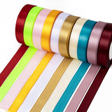 1 Group Single Face Satin Ribbon, Polyester Ribbon, Black, 1 inch(25mm) wide, 25yards/roll(22.86m/roll), 5rolls/group, 125yards/group(114.3m/group)