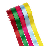 1 Group Single Face Satin Ribbon, Polyester Ribbon, Plum, 1 inch(25mm) wide, 25yards/roll(22.86m/roll), 5rolls/group, 125yards/group(114.3m/group)