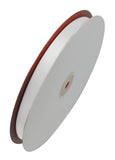 Satin Ribbon, Single Face Satin Ribbon, Nice for Party Decorate, White, 1/4 inch(6mm), 100yards/roll(91.44m/roll)
