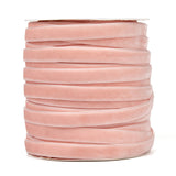 Single Face Velvet Ribbon, Lavender Blush, 3/8 inch(9.5~10mm), about 50yards/roll(45.72m/roll)