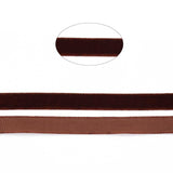 1 Roll Velvet Ribbon, Single Side, for Gift Packing, Party Decoration, Coconut Brown, 1 inch(25mm), about 20yards/roll(18.288m/roll)