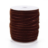1 Roll Velvet Ribbon, Single Side, for Gift Packing, Party Decoration, Coconut Brown, 1 inch(25mm), about 20yards/roll(18.288m/roll)