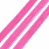 1 Roll Velvet Ribbon, Single Side, for Gift Packing, Party Decoration, Dark Red, 1 inch(25mm), about 20yards/roll(18.288m/roll)