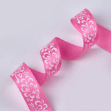 1 Group Breast Cancer Pink Awareness Ribbon Making Materials Single Face Satin Ribbon, Polyester Ribbon, Pink, Size: about 5/8 inch(16mm) wide, 25yards/roll(22.86m/roll), 250yards/group(228.6m/group), 10rolls/group