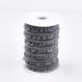 1 Roll Polyester Velvet Ribbon for Gift Packing and Festival Decoration, Black, 1/8 inch(4mm), about 100yards/roll(91.44m/roll)