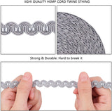 15M(16 Yards) 1/2(14mm) Nylon Curve Pattern Gimp Braid Trim for Costume DIY Crafts Sewing Jewelry Making Home Decoration, Gray