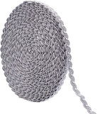15M(16 Yards) 1/2(14mm) Nylon Curve Pattern Gimp Braid Trim for Costume DIY Crafts Sewing Jewelry Making Home Decoration, Gray